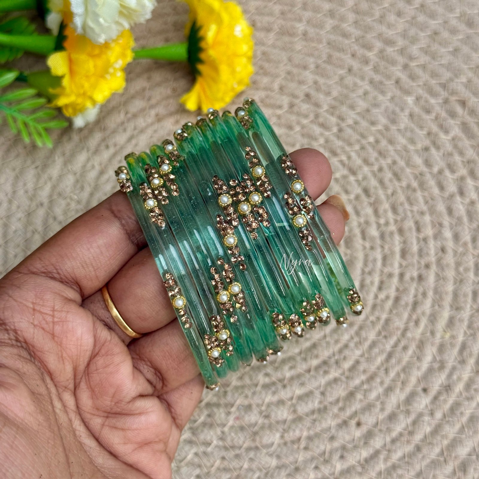 Shristi Model - Pastel Green