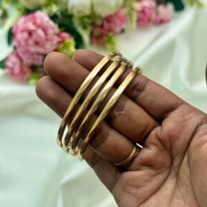 4 Piece plain Impon Bangles