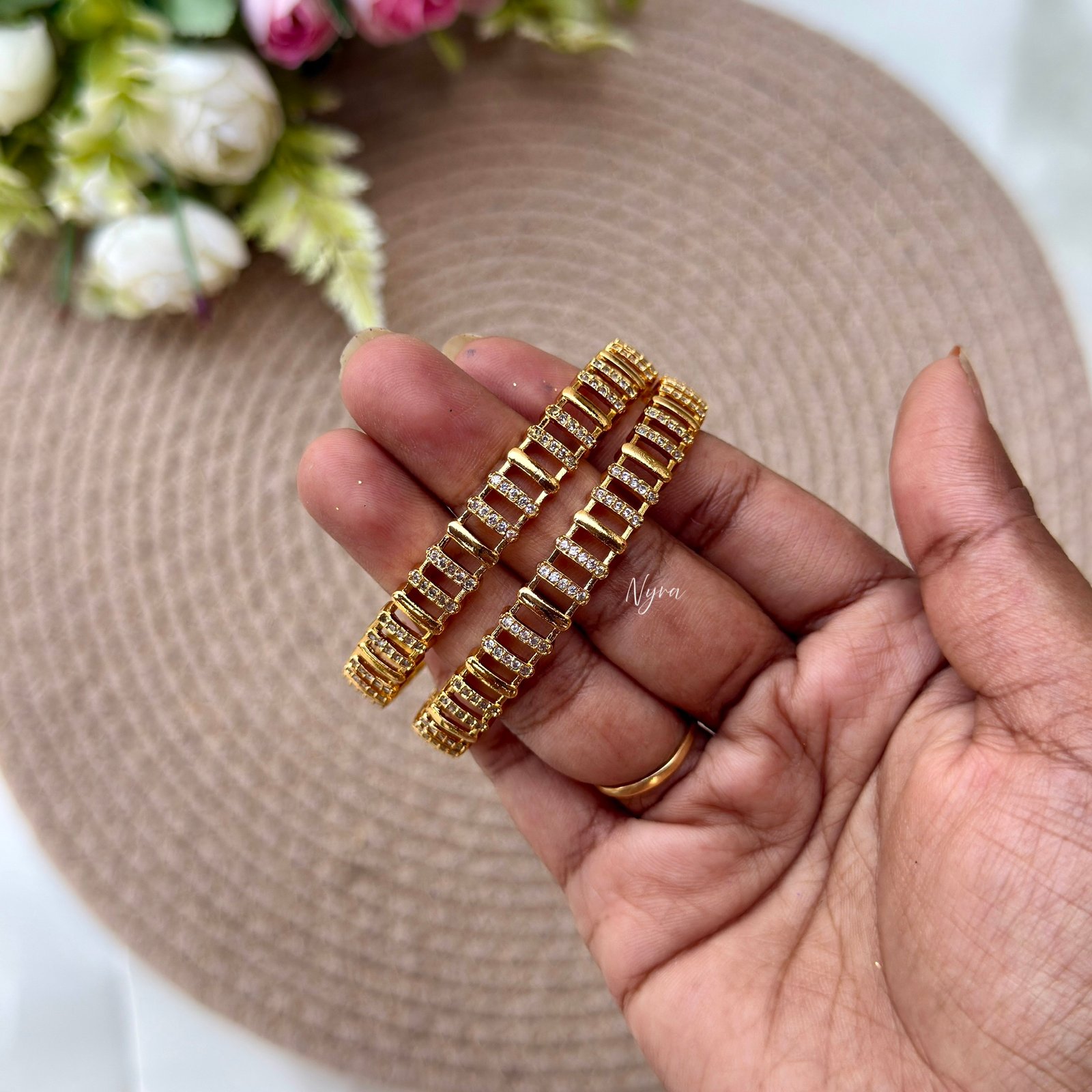 Riya diamond replica bangles