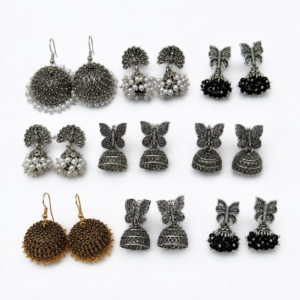 Jhumkas (1 set) - Random set will be sent