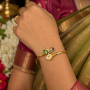 White stone Vel Mayil Bracelet