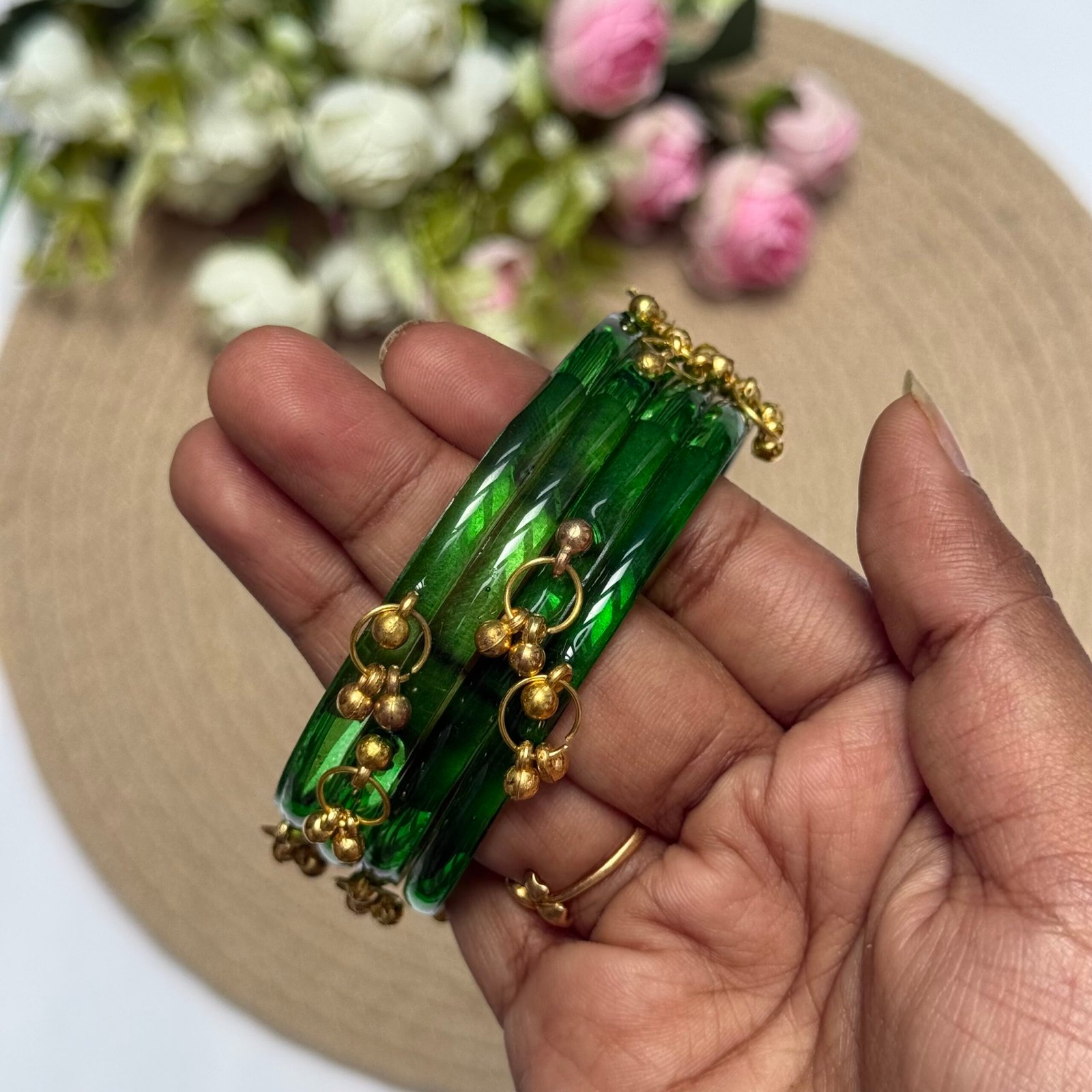 Jelly Ghungroo - Dark Green