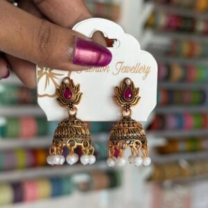 Small lotus Jhumka