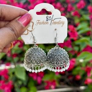 Oxidised handing Jhumka