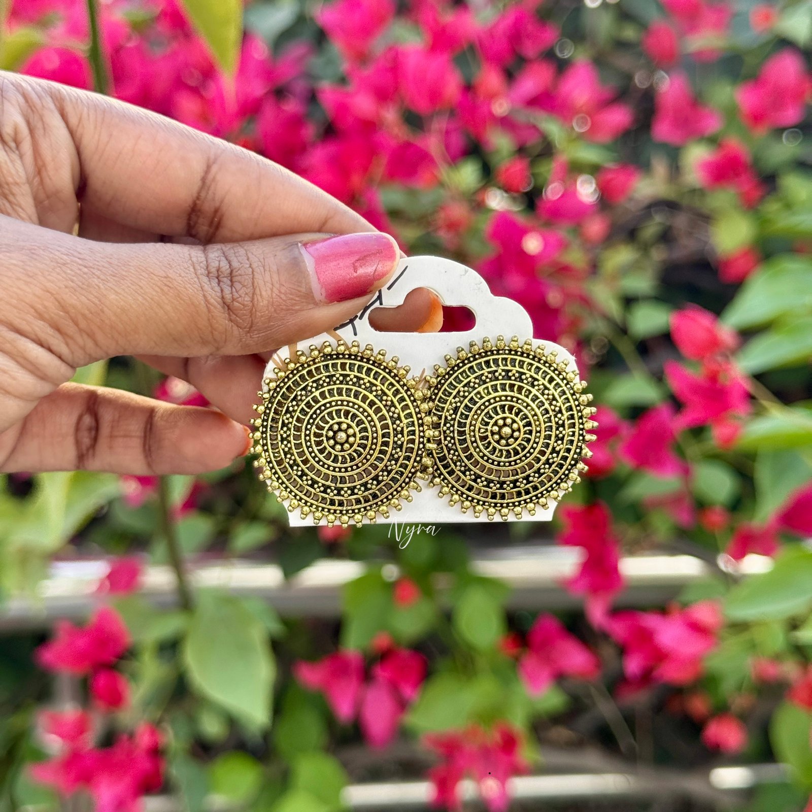 Antique Gold chakra stud